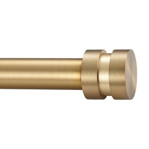 lot 1624 image: A 16-150 inch Long Adjustable Warm Gold Curtain Rods,1 inch Diameter Splicing Heavy Duty Rod Set with Aluminum Finals for Windows, Door, Drapery