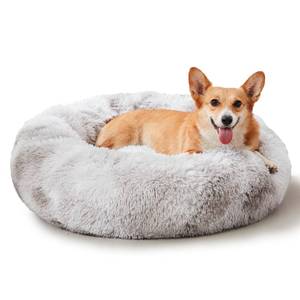 lot 1630 image: WESTERN HOME WH Calming Dog & Cat Bed, Anti-Anxiety Donut Cuddler Warming Cozy Soft Round Bed, Fluffy Faux Fur Plush Cushion Bed for Small Medium Dogs and Cats