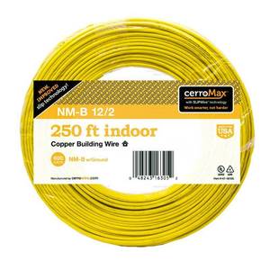 lot 1633 image: Marmon Home Improvement 147-1672G 250 ft. 12 By 2 Non-Metallic Sheathed Cable With Ground - Retail $160