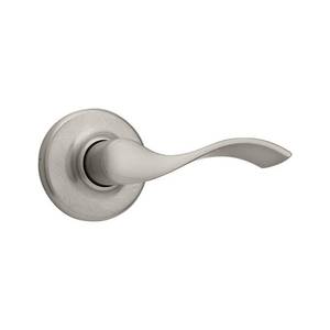 lot 2017 image: Kwikset Balboa Satin Nickel Steel Passage Lever 3 Right or Left Handed - Retail $141.55