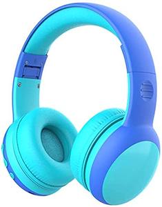 lot 2458 image: gorsun Kids Bluetooth Headphones, Portable Wireless Headset for Kids, Bluetooth 5.3, Over-Ear Toddler Headphones with Microphone, 85dB Volume Limited, 40 Hours Playtime (Blue)