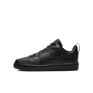 lot 2467 image: Nike Court Borough Low 2 (Big Kid) BlackBlackBlack - Retail $89.91 Size 5Y
