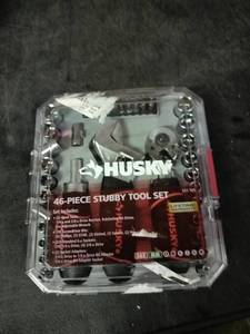 lot 4214 image: Husky 46pc Stubby Tool Set