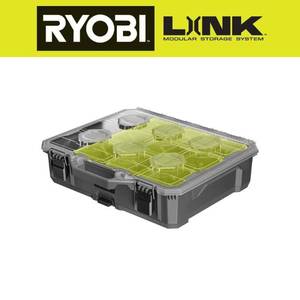 lot 5641 image: LINK 10-Compartment Modular Small Parts Organizer Tool Box