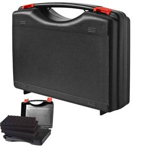 lot 6353 image: AOOCY Small Hard Carrying Case with Pluck Foam Interior for iPhone, GoPro, Camera, and More- Outer Size 9.3 x 7.5 x 2 Inches, Black