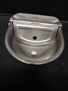 lot 6367 image: Stainless Steel Automatic Livestock Water Bowl