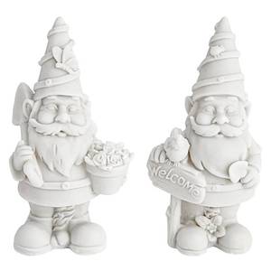 lot 10295 image: Bright Creations 2 Pack Ceramics to Paint - Paint Your Own Garden Gnome Statues, Blank Paintable Ceramics for Adults (5 in) - Pottery Painting Kit for Adults - Paintable Figurines