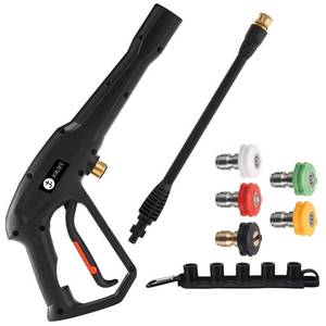 lot 10296 image: JOEJET High Pressure Washer Replacement Gun with Jet Wand and 5 Spray Nozzle Tips, Compatible with Some Karcher, Ryobi, Powerstroke Electric Power Washer