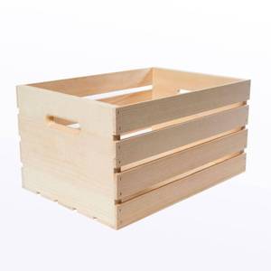 lot 11823 image: 18 in. x 12.5 in. x 9.63 in. Large Wood Crate