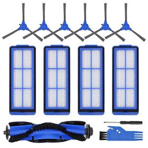 lot 12280 image: RONGJU Replacement Parts for Eufy 11S Max, Accessories Kit for 15C Max, 30C Max, G30, G30 Edge, G30 Hybrid Robotic Vacuum Cleaner, Includes 4 Filters, 6 Side Brushes, 1 Roller Brush, Not Fit for 11S