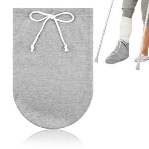 lot 12281 image: Cast Sock Cover for Foot, Cast Cover for Foot, Leg Cast Cover, Adjustable Drawstring Foot Cast Cover for Men and Women��Grey��