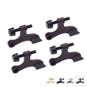 lot 12283 image: Enconker Hinge Pin Door Stopper Oil Rubbed Bronze 4 Pack, Adjustable Head Screw Heavy Duty Door Knobs Stopper for Wall, Hinge Pin Door Stop Easy Installation Rubber Bumper Tips Prevent Wall Damage