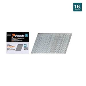 lot 12311 image: Paslode 650232 Angled Strip Galvanized Finish Nails 2000 Count - Retail $141.75