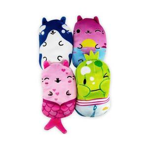 lot 12395 image: Cats vs Pickles - Swimmy - Key West Kitty, Finely, Willy, & Walter - 4-Pack - 4 Cute Cuddly Collectible Bean Plush Toy - are You Team Cat or Team Pickle Collect Them All