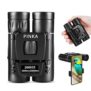 lot 16441 image: 200x25 High Power Compact Binoculars with Clear Low Light Vision, Large Eyepiece Waterproof Binocular for Adults Kids, High Power Easy Focus Binoculars for Bird Watching, Outdoor, Hunting, Travel