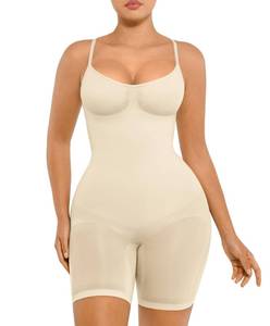 lot 16482 image: FeelinGirl Shapewear for Women Tummy Control Waist Trainer Faja Butt Lifting Body Shaper Plus Size Bodysuit Khaki XLXXL
