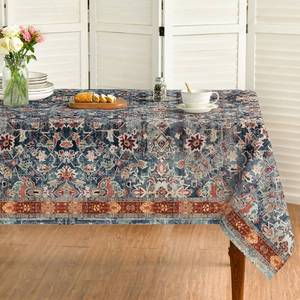 lot 16489 image: Horaldaily Boho Bohemia Style Tablecloth 60x140 Inch Rectangular, Vintage Country Rustic Farmhouse Magical Washable Seasonal Table Cover for Party Picnic Dinner Decor