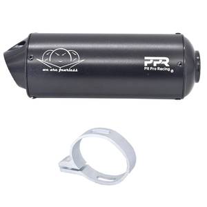 lot 6448 image: A38mm Motorcycle Exhaust Muffler Tip Pipe Fits for 50cc 110 125cc 150cc 160cc Dirt Pit Bike ATV Quad 4 Wheeler Black