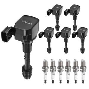 lot 6471 image: Ignition Coil Pack Spark Plugs Replacement for 4.0 Nissan Frontier Xterra Pathfinder 2005 2006 2007 2008 2009 2010 2011 2012 2013 2014 2015 2016 2017 2018 2019, 3.5 02-06 Nissan Altima Maxima Murano - Retail $89.99