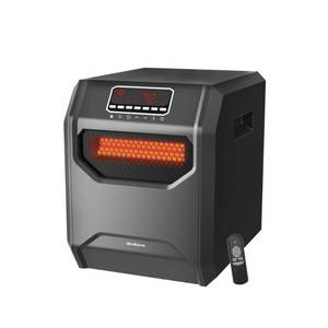 lot 7526 image: Electric 6 Element Infrared Space Heater Black Plastic