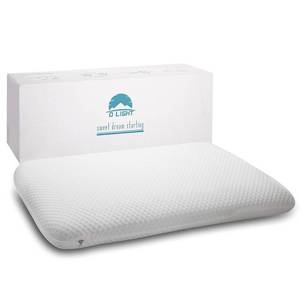 lot 7541 image: DLIGHT BD Ultra Slim 2.7 Stomach Sleeping Gel Infused Memory Foam Pillow- Ultra Thin and Flat Design for Stomach and Back Sleepers