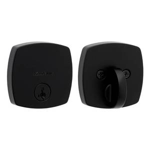 lot 8426 image: 258 MDT 514 SMT CP K4 Midtown 1-Cyl Deadbolt - Matte Black