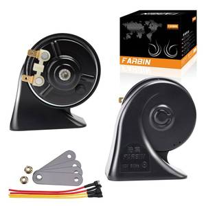 lot 8453 image: FARBIN Car Horn 12V Super Loud Train Horn Replacement Kit Waterproof Universal for Car Motorcycle Truck Boat
