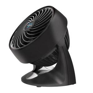lot 8456 image: Vornado 133 Small Room Air Circulator Fan, 2 Speeds, Adjustable Head, Table Fan for Desk, Nightstand, Black