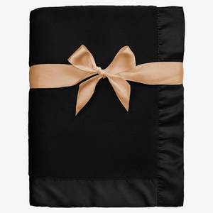lot 8472 image: Pro Goleem Fleece Baby Blanket with 2 Inch Satin Trim Soft Anti-Static Plush Blanket for Boys and Girls Christmas Baby Gifts for Babies Black 30x40