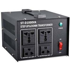 lot 9104 image: ZGROCK 1000 Watt Voltage Transformer-110-120 to 220-240 Volts- Circuit Breaker Protection Universal Dual Output Step Up & Step Down Power Transformer 110V to 220V220V to 110V