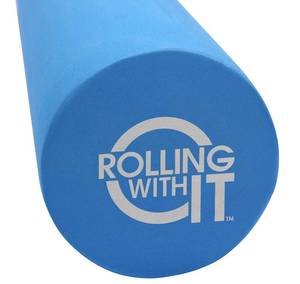 lot 10228 image: Rolling With It Foam Roller with High Density for Physical Therapy, Muscle Roller for Exercise and Muscle Recovery, Eco-Friendly Back Roller, Firm and Smooth Surface Massage Roller, Size 13 inches
