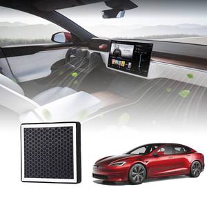 lot 10249 image: BASENOR 2025 Upgrade Tesla Model S Model X Cabin Air Filter HEPA Replacement Filter Activated Carbon Tesla Model S Plaid Model X Plaid Accessories 2022-2025