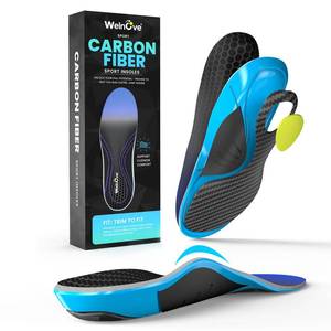 lot 10257 image: Carbon Fiber Sport Insoles with Arch Support - Welnove Shock Absorbing Performance Insoles for Running, Basketball, Baseball, Volleyball - Energy Return,Increased Performance and Injury Protection,S