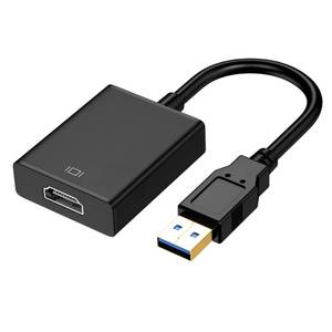 lot 10264 image: KUPOISHE USB to HDMI Adapter for Monitor Windows 1110  8, HDMI USB Converter for Laptop Mac MacBook pro, USB 3.0 USB 2.0 HDMI Cable Multiple Monitors for Desktop PC TV, Black