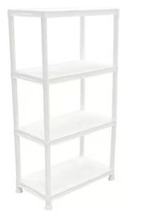 lot 1581 image: HDX 4-Shelf Storage Unit 28x15x52 inches