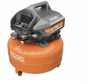 lot 1604 image: Ridgid 6 Gallon 150 PSI Air Compressor