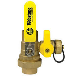 lot 8428 image: Webstone NIBCO Brass Ball Valve with Drain