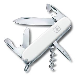 lot 18054 image: Victorinox Spartan Swiss Army Knife, 12 Functions, Swiss Made Pocket Knife with Corkscrew, Can Opener and Screwdriver - White
