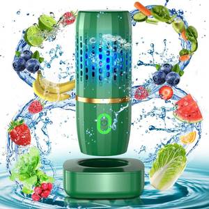 lot 18076 image: Fruit and Vegetable Washing Machine, Fruit Vegetable Cleaner Device, Portable USB Wireless Veggie Wash with OH-ion Purification Technology, Fruit Cleaner Device for Washing Fruits, Vegetables, Rice