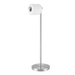 lot 18081 image: KES Toilet Paper Holder Stand 26 H (Taller Version), Free Standing Toilet Paper Roll Holder with Weighted Base for Bathroom, Rustproof SUS304 Stainless Steel Brushed Finish, BPH283S66-2