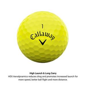 lot 18121 image: Callaway Golf ERC Soft Golf Balls (Yellow Triple Track)