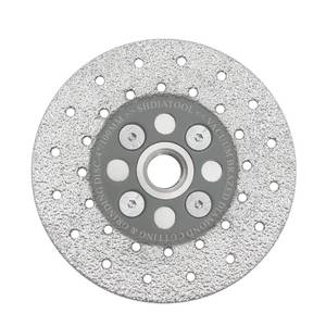 lot 18128 image: SHDIATOOL Diamond Granite Cutting Wheel for Marble Quartz, 4 Inch Fast Cutting Grinding Shaping Diamond Disc for Angle Grinder with 58-Inch-11 Thread