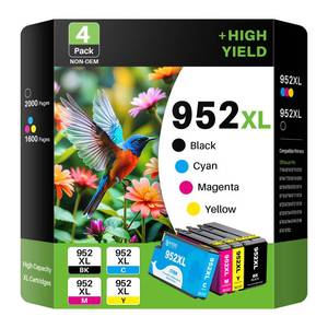 lot 18134 image: Skydo Compatible 952XL Ink Cartridges Combo Pack Replacement for 952 952XL 952 XL Ink Cartridges Color Use with Officejet Pro 8720 8702 8710 7740 7720 8725 8715 8210 8740 , BKCMY)