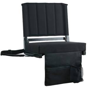 lot 18140 image: SPORT BEATS Stadium Seats with Back Support Bleacher Chairs with Back and Cushion Thick Padded Bleacher Seats Includes Shoulder Strap