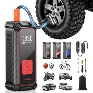lot 18147 image: OlarHike Cordless Tire Inflator Portable Air Compressor-Dual Mode Inflation, 5400mAh Auto Air Pump for Car Tires, Bicycle, Bike, Motorcycle, Smart Electric Pump with LED Light & Digital Pressure Gauge