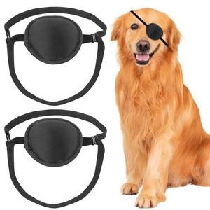 lot 18160 image: YeeBeny Dog Eye Patch, Eye Patch for Dogs Eye Injuries After Surgery Wounds, Adjustable Soft Eyepatch Dogs Eye Covering Pack of 2