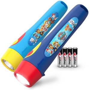 lot 18181 image: Energizer PAW Patrol Flashlights (2-Pack), Paw Patrol Toys for Boys and Girls, Great Lightweight LED Flashlights for Kids (Batteries Included)
