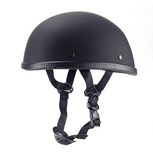 lot 18203 image: Woljay Motorcycle Half Helmet Beanie Cruising Skull Cap Small Helmets for Motorbike Scooter Chopper Moped Scooters Electric (X-Large, Matte Black)
