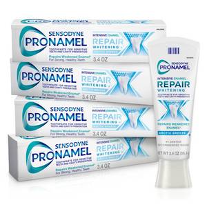 lot 18239 image: Sensodyne Pronamel Intensive Enamel Repair Toothpaste for Sensitive Teeth and Cavity Protection, Whitening Toothpaste to Strengthen Enamel, Arctic Breeze - 3.4 Ounces