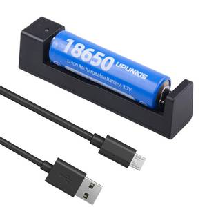 lot 18261 image: 18650 Battery Charger, Suitable for Lithium Battery 18650 20700 10440 14500 18500 16340 17500 Battery Charger, USB Single Slot li-ion Rechargeable Battery Charger (Battery not Included)